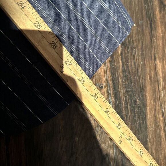 Polo Ralph Lauren Mens 40R Linen Wool Blue Pinstriped Blazer Made In Italy - Picture 8 of 10